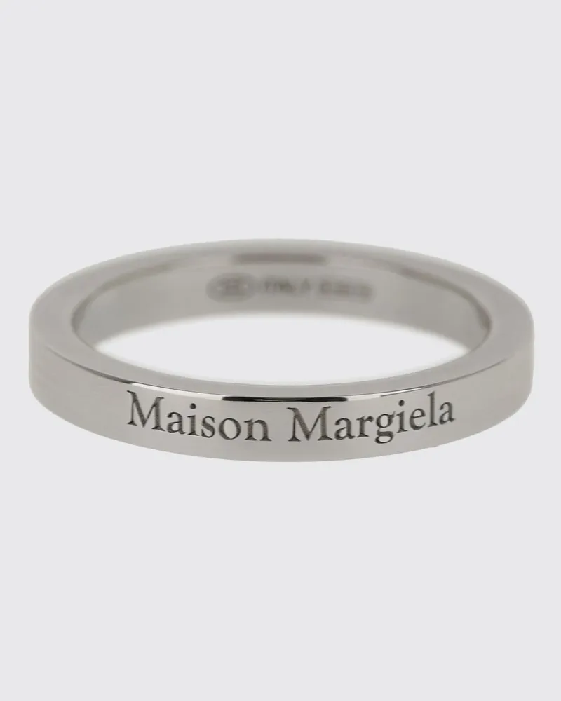 Maison Margiela Bandring von aus 925er Sterlingsilber mit graviertem Logo Silber