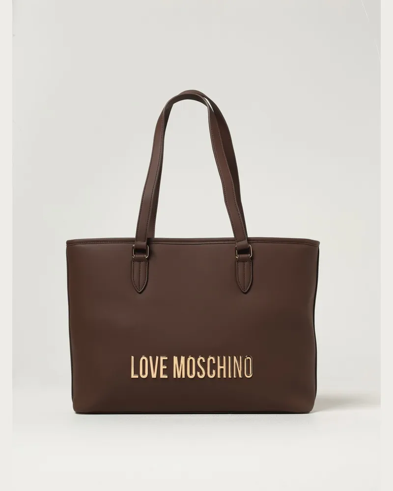 Moschino Schultertasche damen Burnt