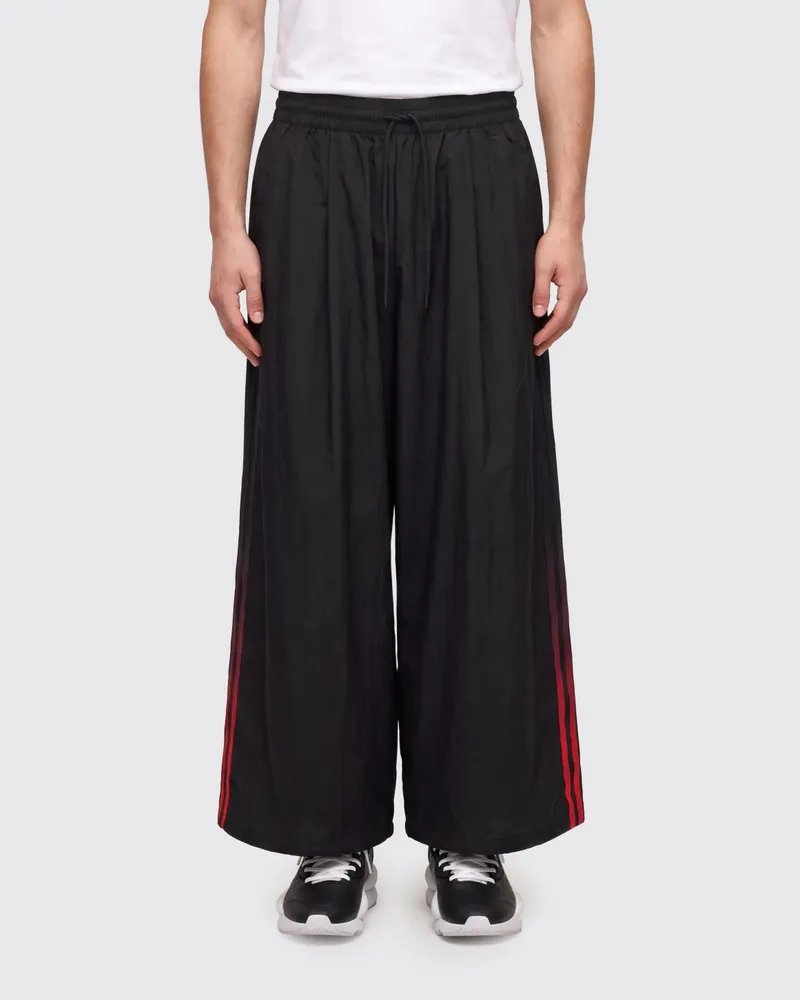 Y-3 Weit geschnittene Hose aus Funktionsstoff mit Kordelzugbund Schwarz