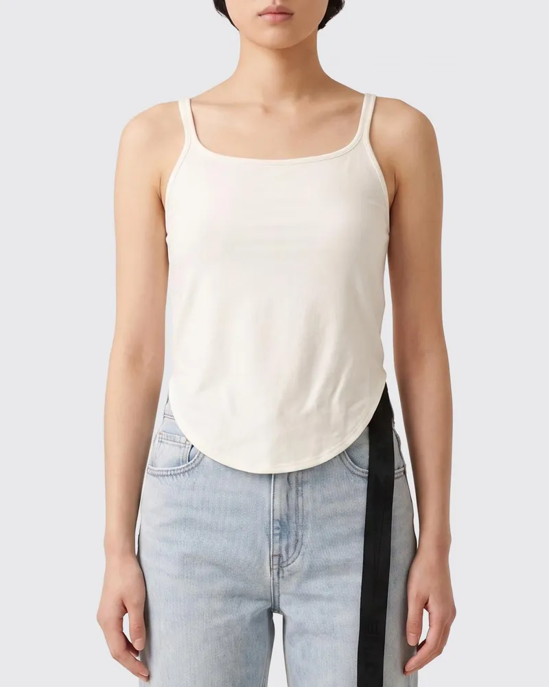 DRKSHDW by Rick Owens Kurzes Baumwolltop Weiss