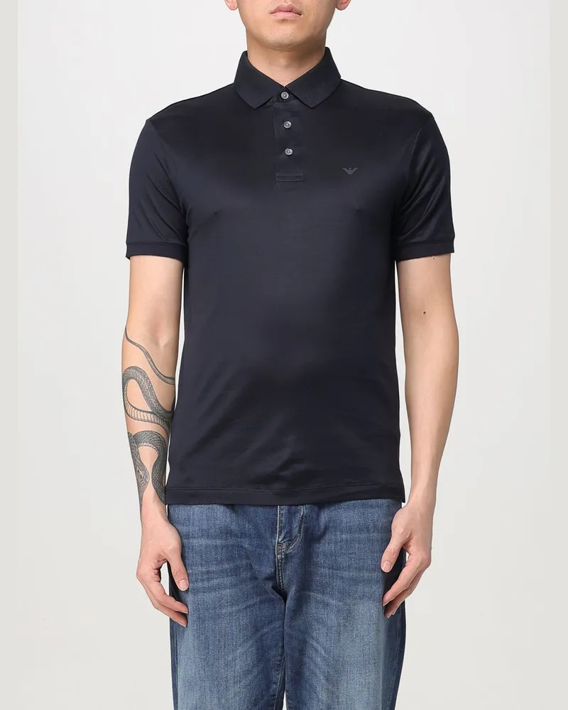 Emporio Armani Polo herren Blau