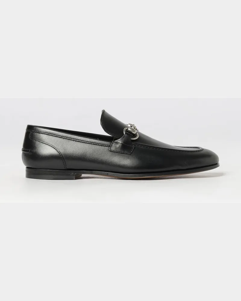 Gucci Jordaan Loafer aus Glattleder mit Horsebit-Detail Schwarz