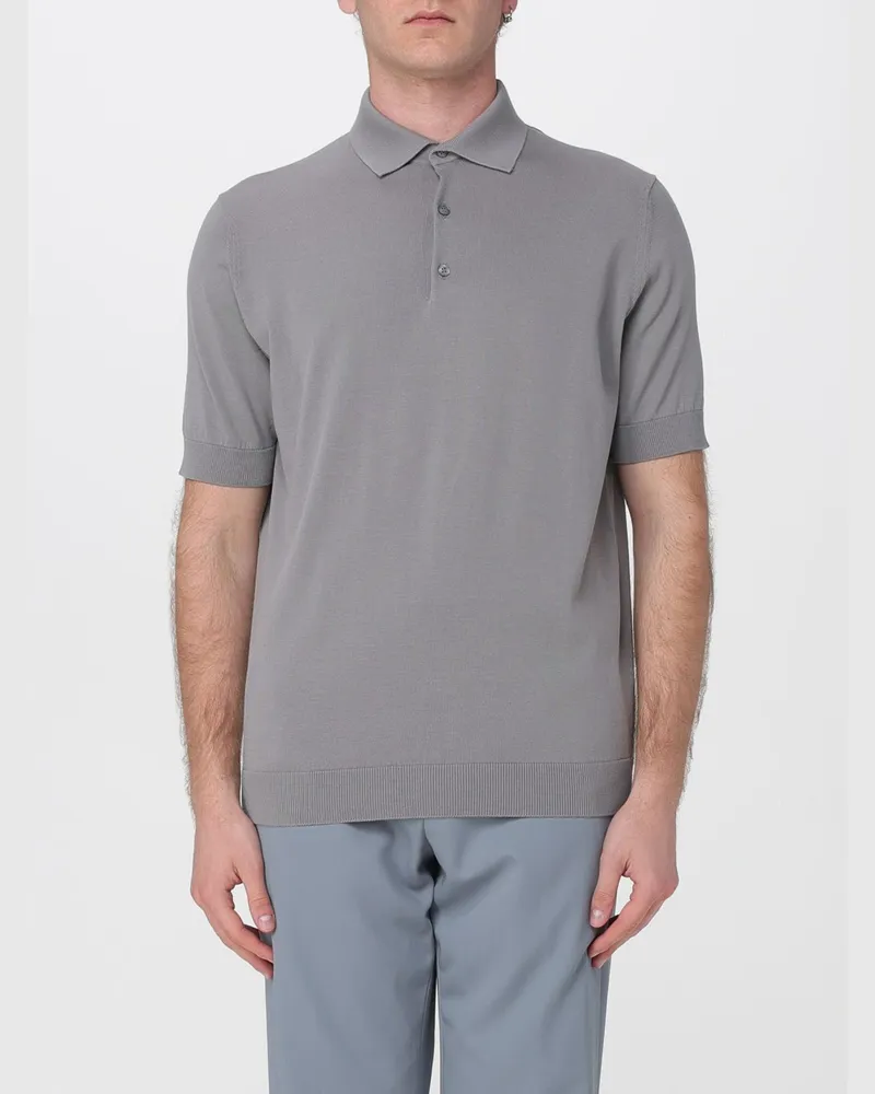 LARDINI Polo herren Grau