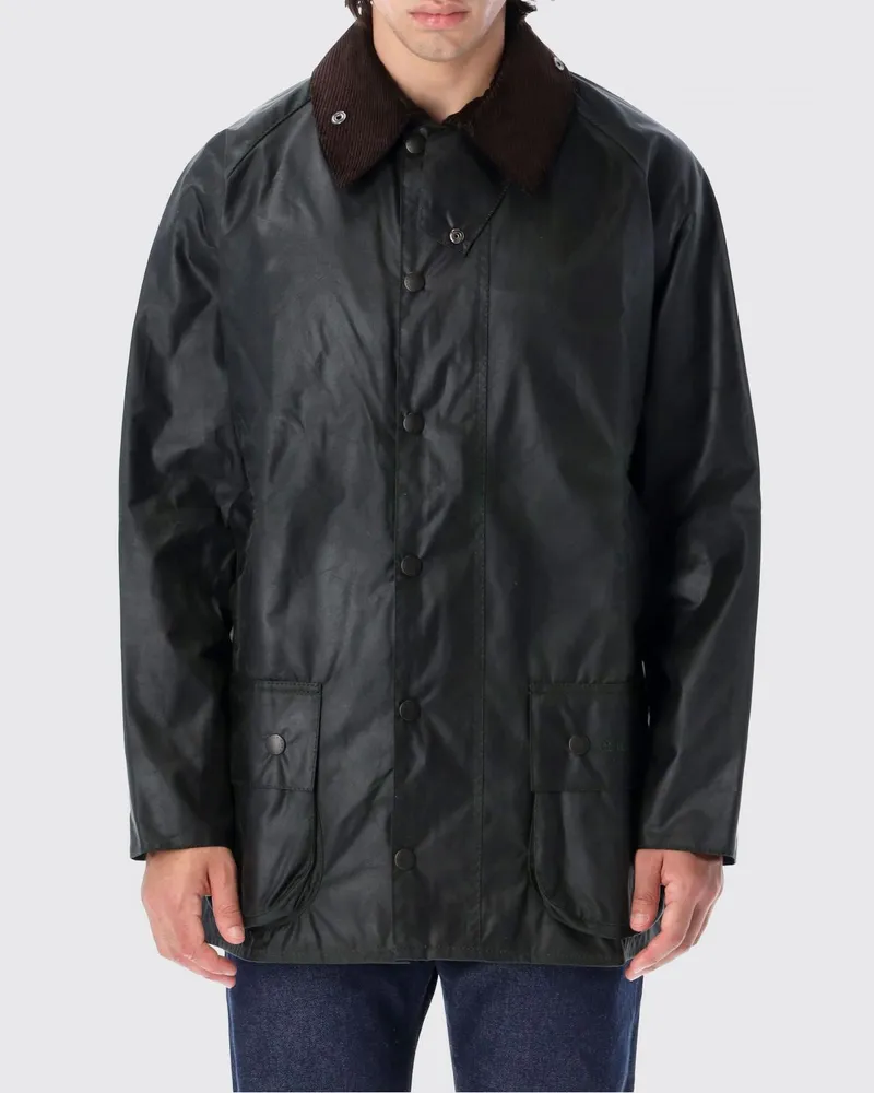 Barbour Beaufort Wachsjacke von aus Baumwolle mit Samtkragen Sage