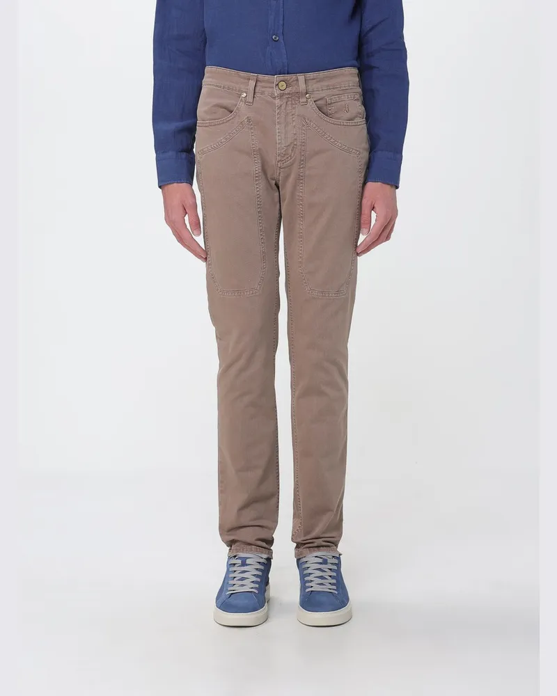 Jeckerson John Slim Fit Hose aus Stretch-Baumwolle Braun
