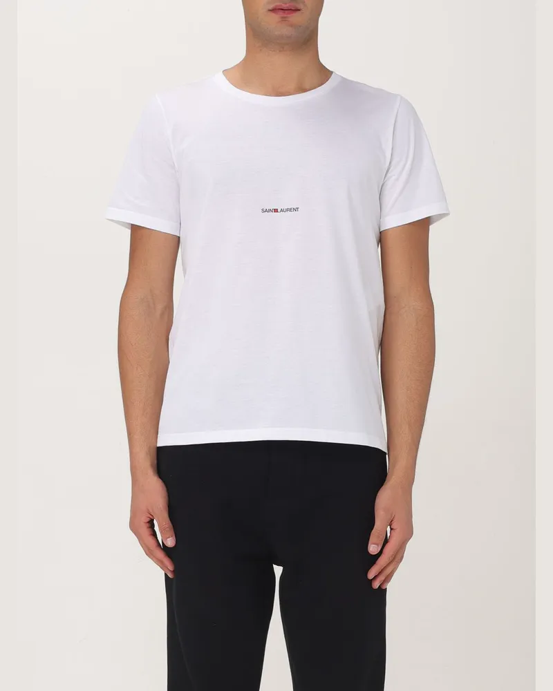 Saint Laurent T-shirt herren Weiß