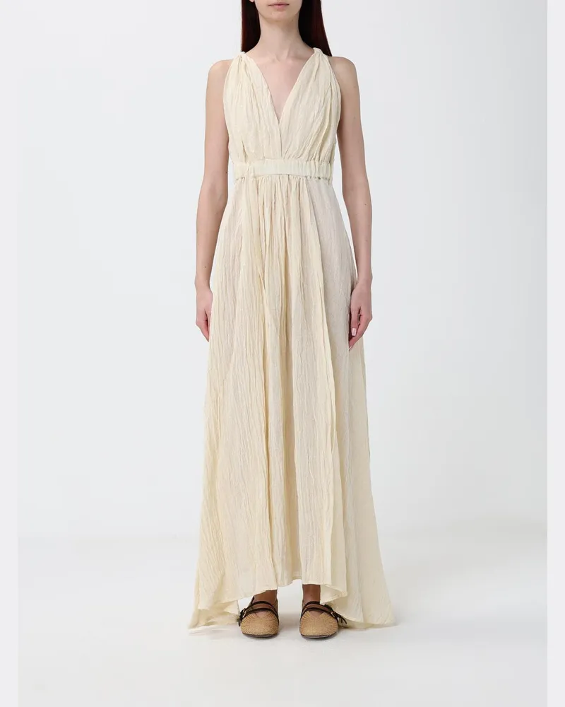 120% Lino Kleid damen Natural