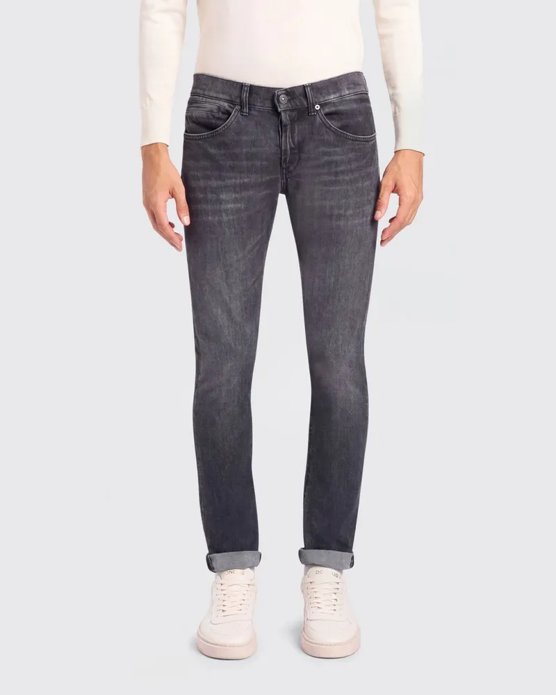 Dondup Skinny Fit Jeans aus Stretch-Denim Grau