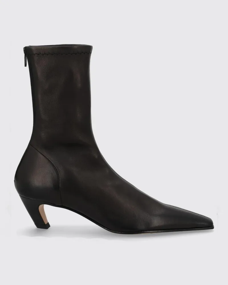 KHAITE Arizona Stiefeletten aus Nappaleder Schwarz