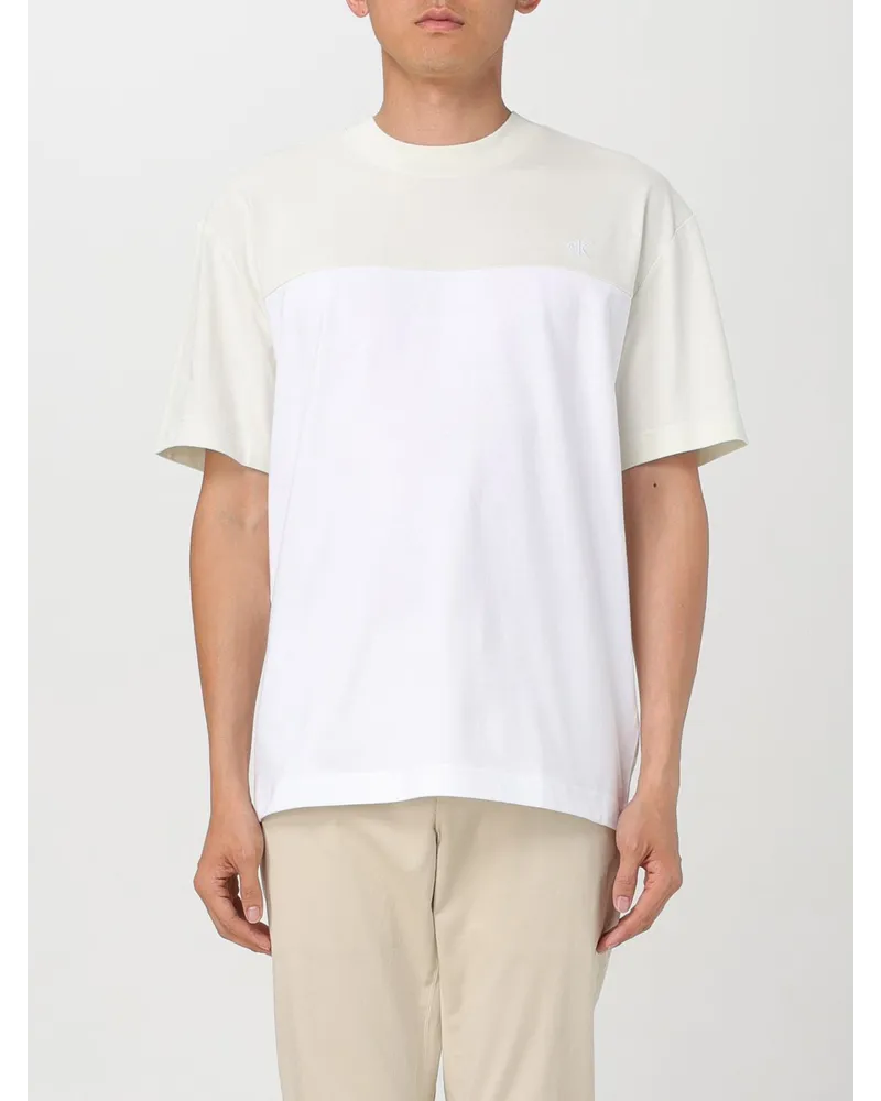 Calvin Klein T-shirt herren Ck Jeans Weiß