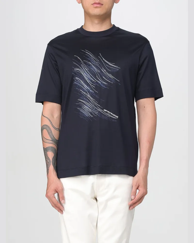 Emporio Armani T-shirt herren Blau