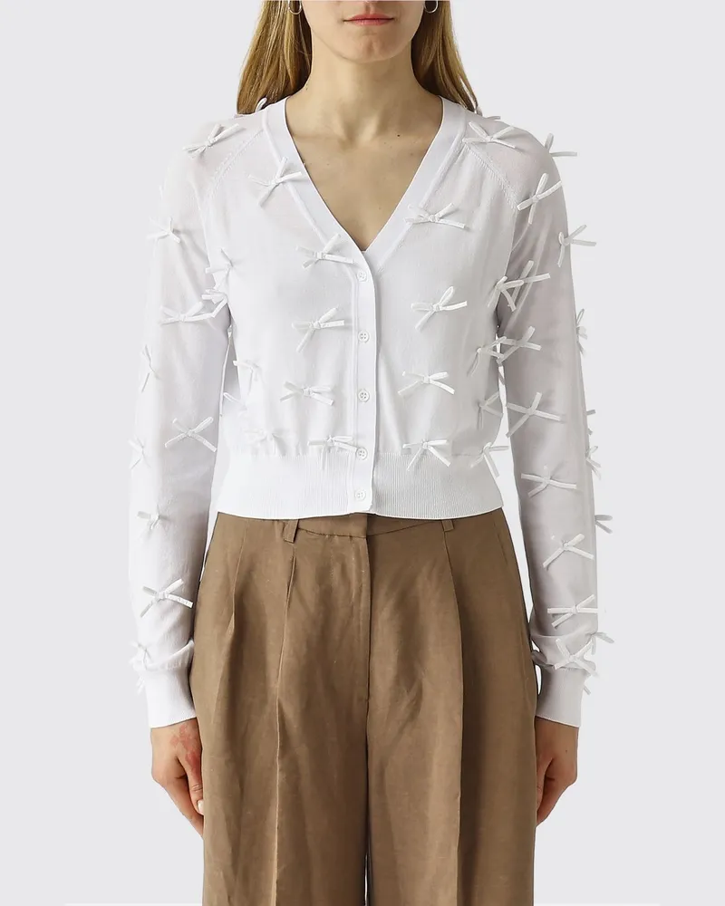 MEIMEIJ Strickjacke damen Weiß