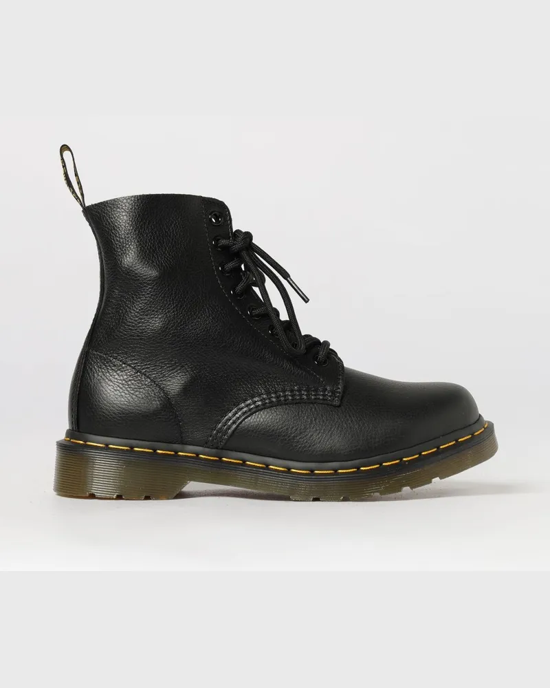 Dr.Martens 1460 Pascal Stiefel aus naturbelassenem Narbenleder Schwarz