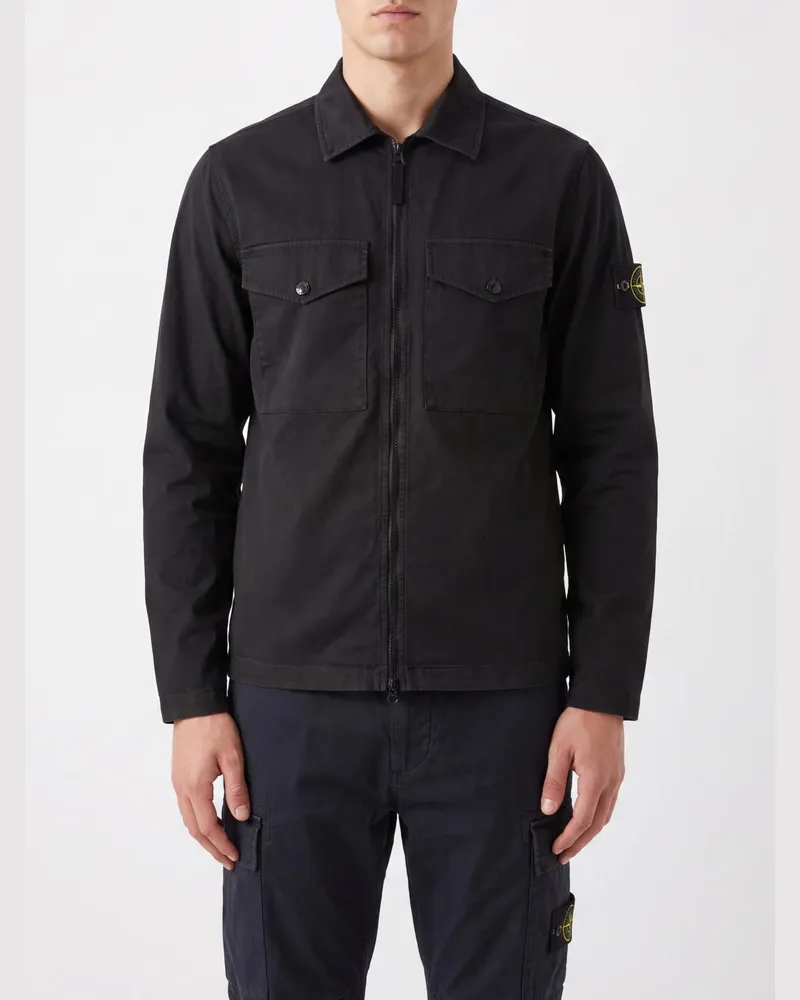 Stone Island Hemd herren Schwarz