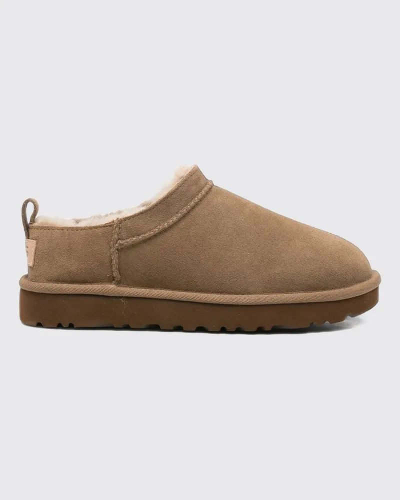UGG Classic Micro Wasserabweisende Wildleder-Plateau-Stiefeletten Earth
