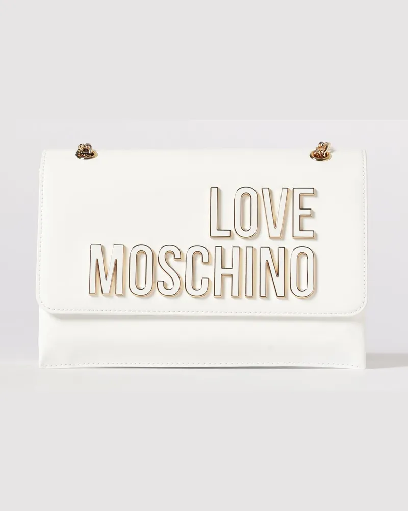 Moschino Umhängetasche damen Weiß