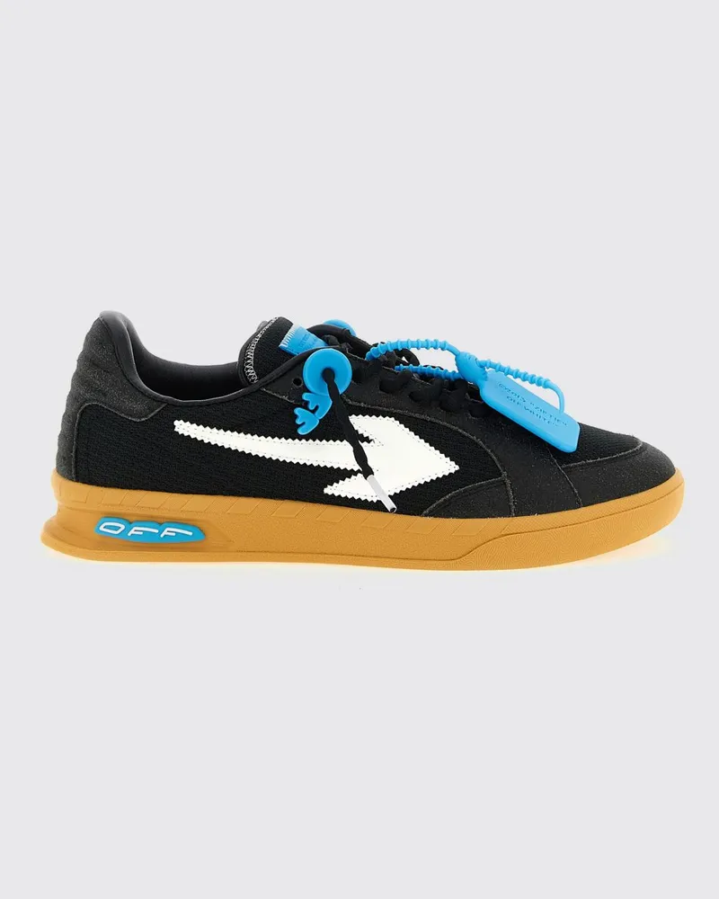 OFF-WHITE End Of Play Sneakers aus Mesh und Leder Schwarz