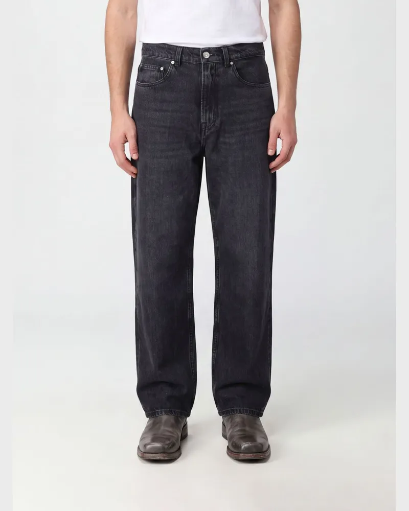 Our Legacy Jeans aus Baumwolldenim mit weitem Bein und mittlerer Leibhöhe Grau