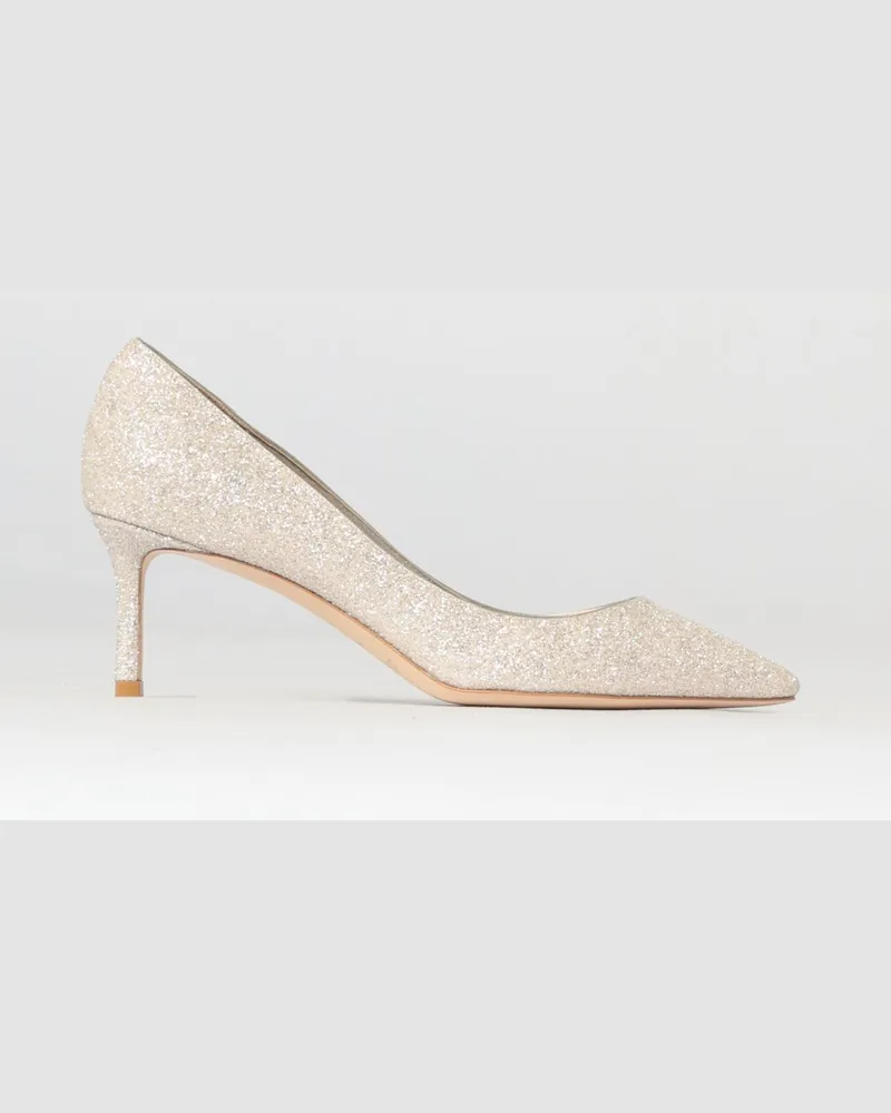 Jimmy Choo Romy Glitter-Pumps Champagne