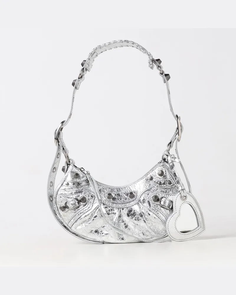 Balenciaga Schultertasche damen Silber