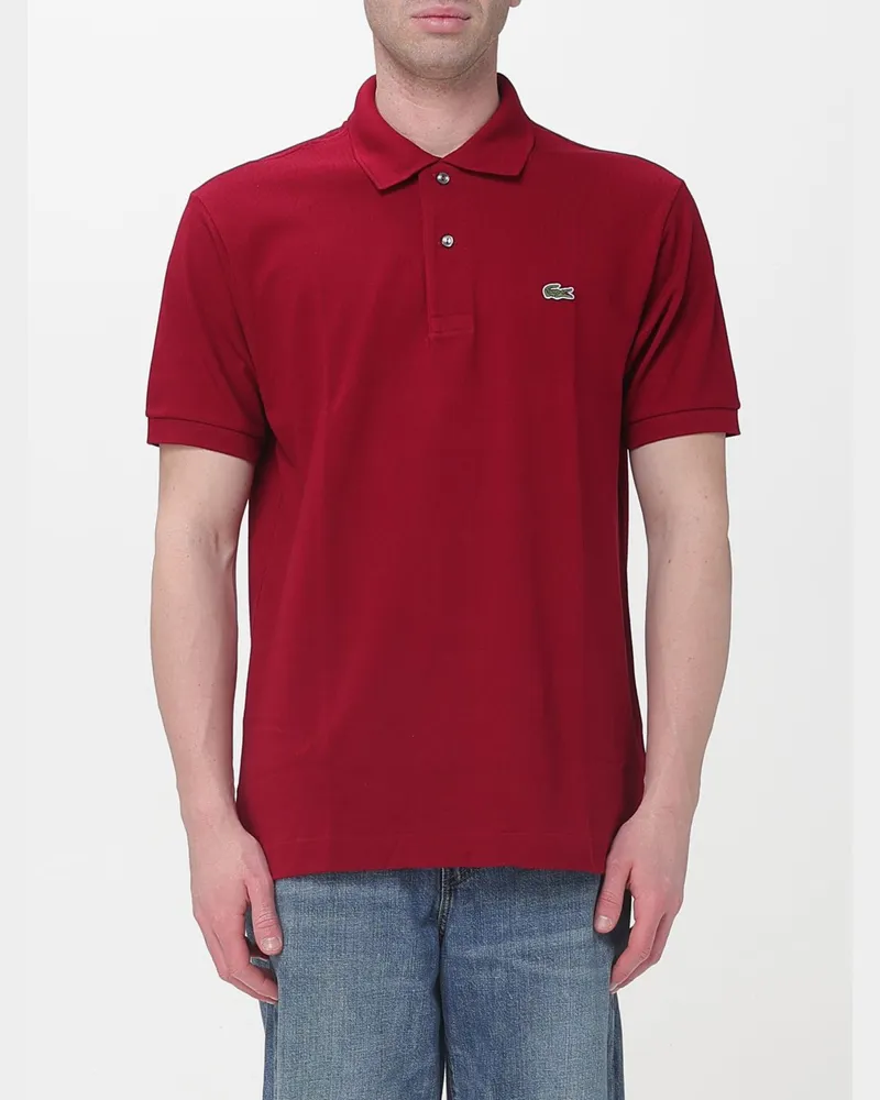 Lacoste Polo herren Burgunderrot