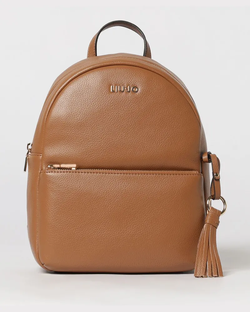 Liu Jo Rucksack aus genarbtem Kunstleder Braun