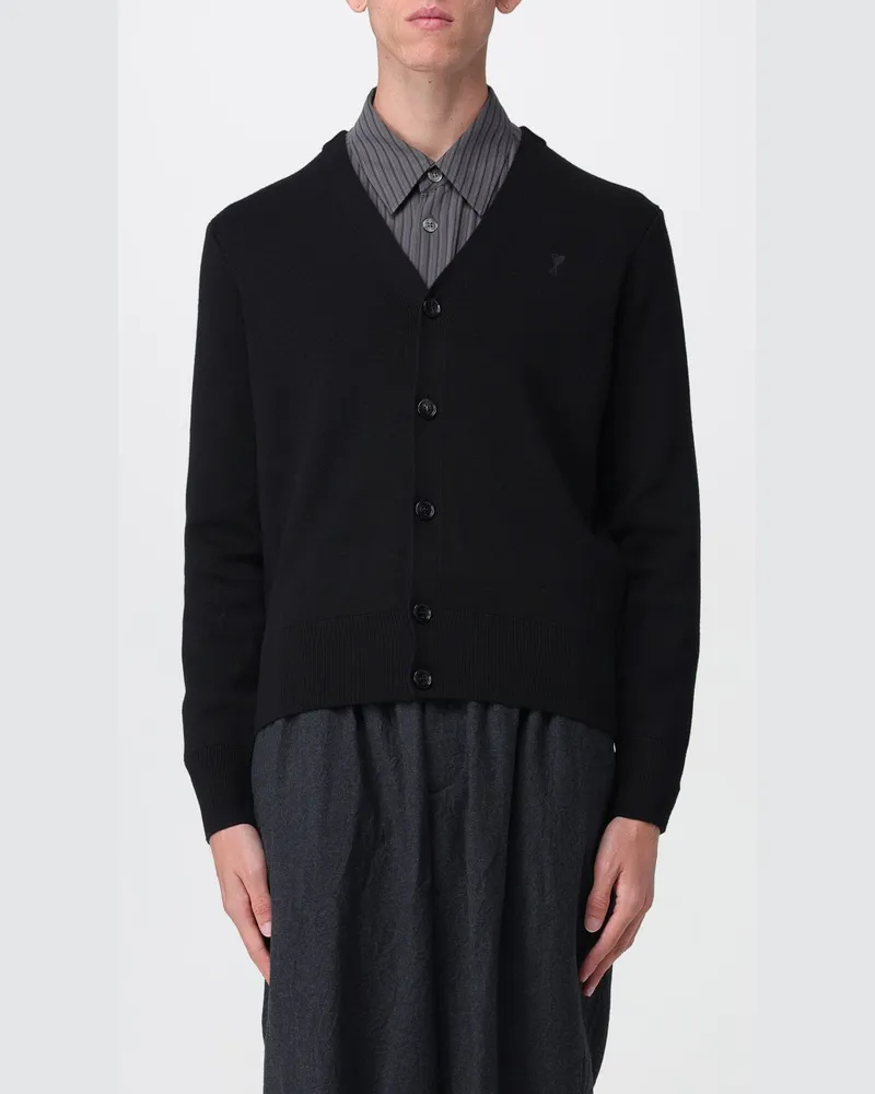 AMI Paris Strickjacke herren Schwarz