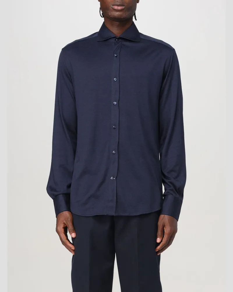 Brunello Cucinelli Hemd herren Blau