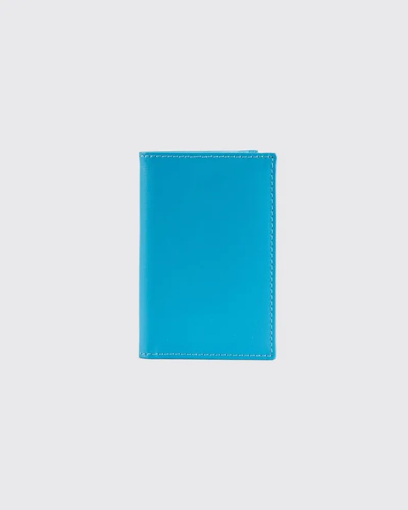 Comme des Garçons Kartenetui aus Kalbsleder Blau
