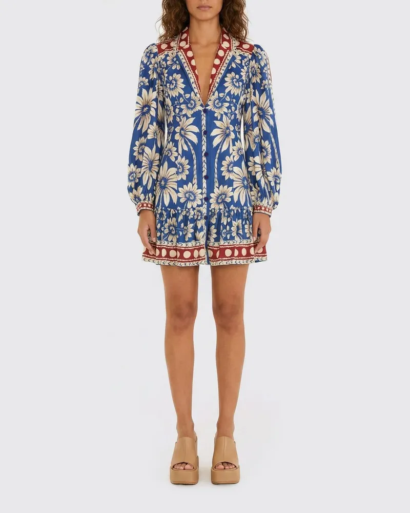 FARM Rio Kleid damen Blau