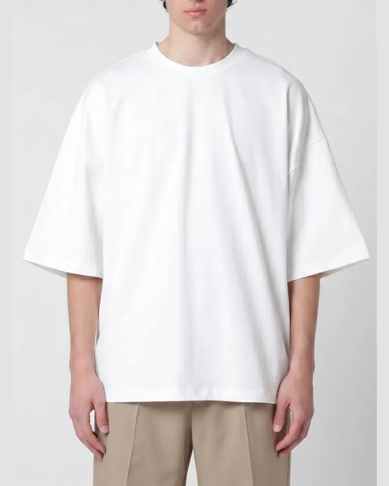 Entire Studios Relaxed Fit Jersey-T-Shirt Milch