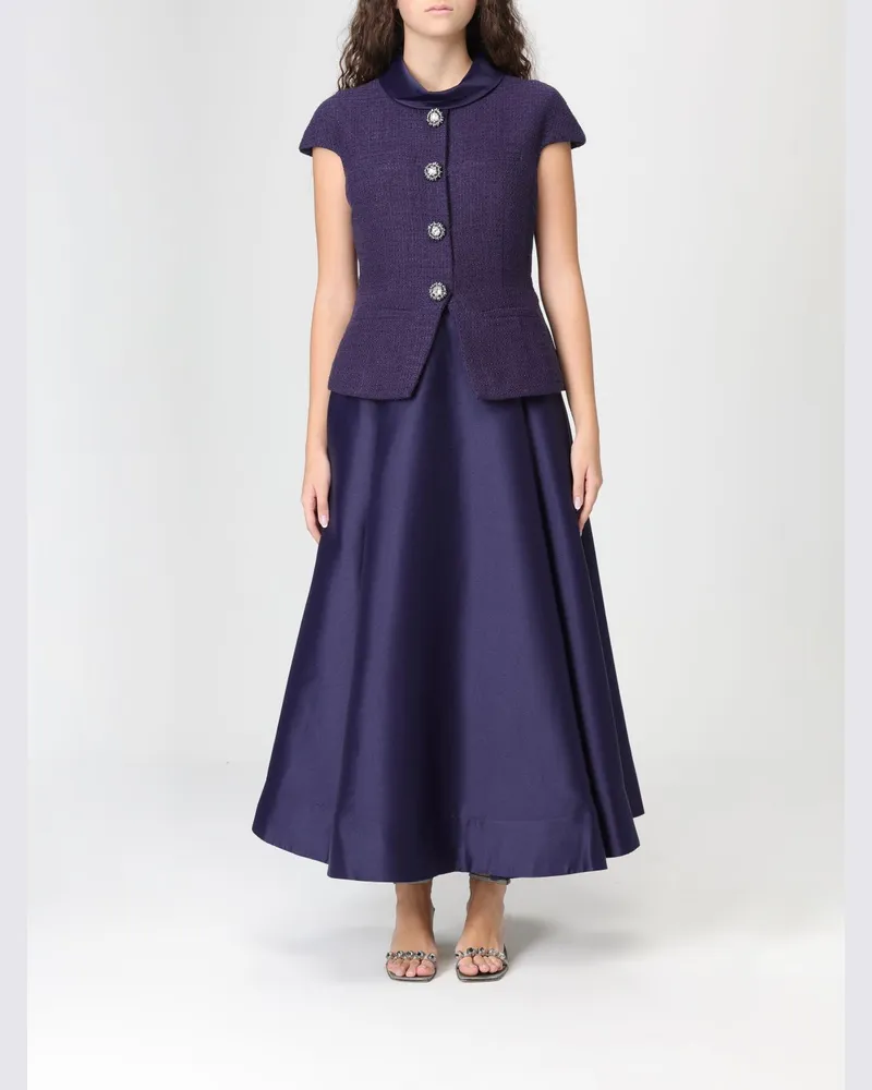 Self-Portrait Kleid damen Blau