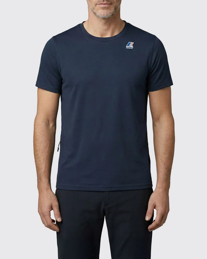 K-Way T-shirt herren Blau