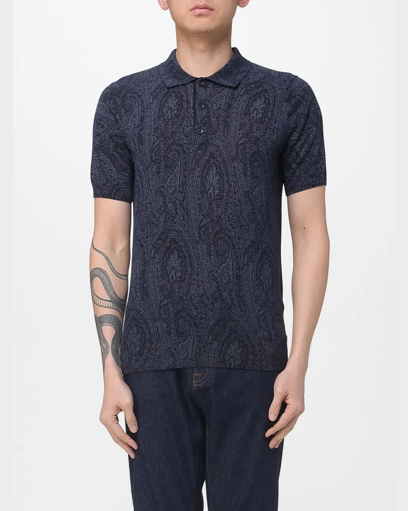 Etro Polo herren Blau