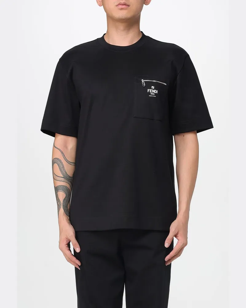 Fendi T-shirt herren Schwarz