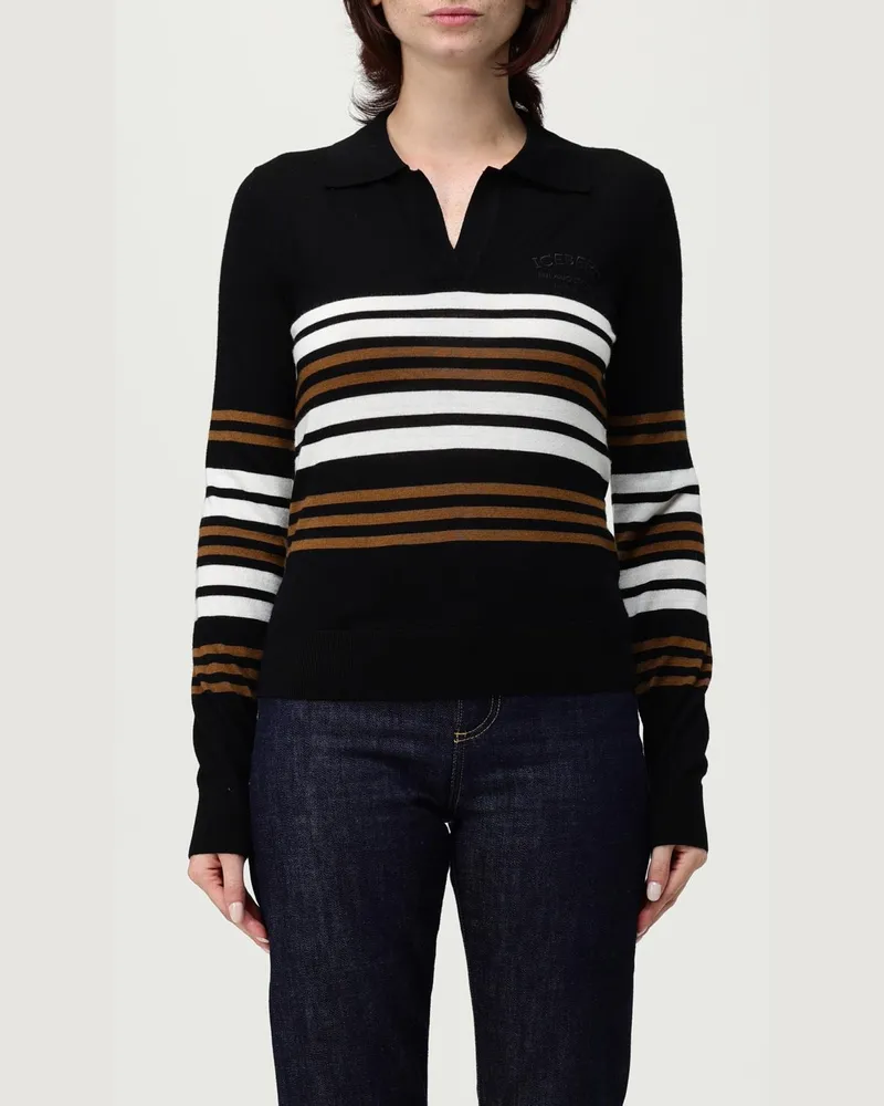 Iceberg Polo damen Schwarz