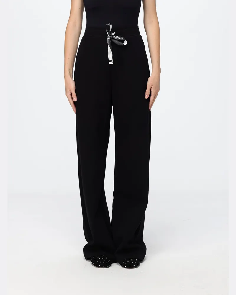 Max Mara Max Mara High-Waist-Jogginghose aus Jersey mit Kordelzug Schwarz