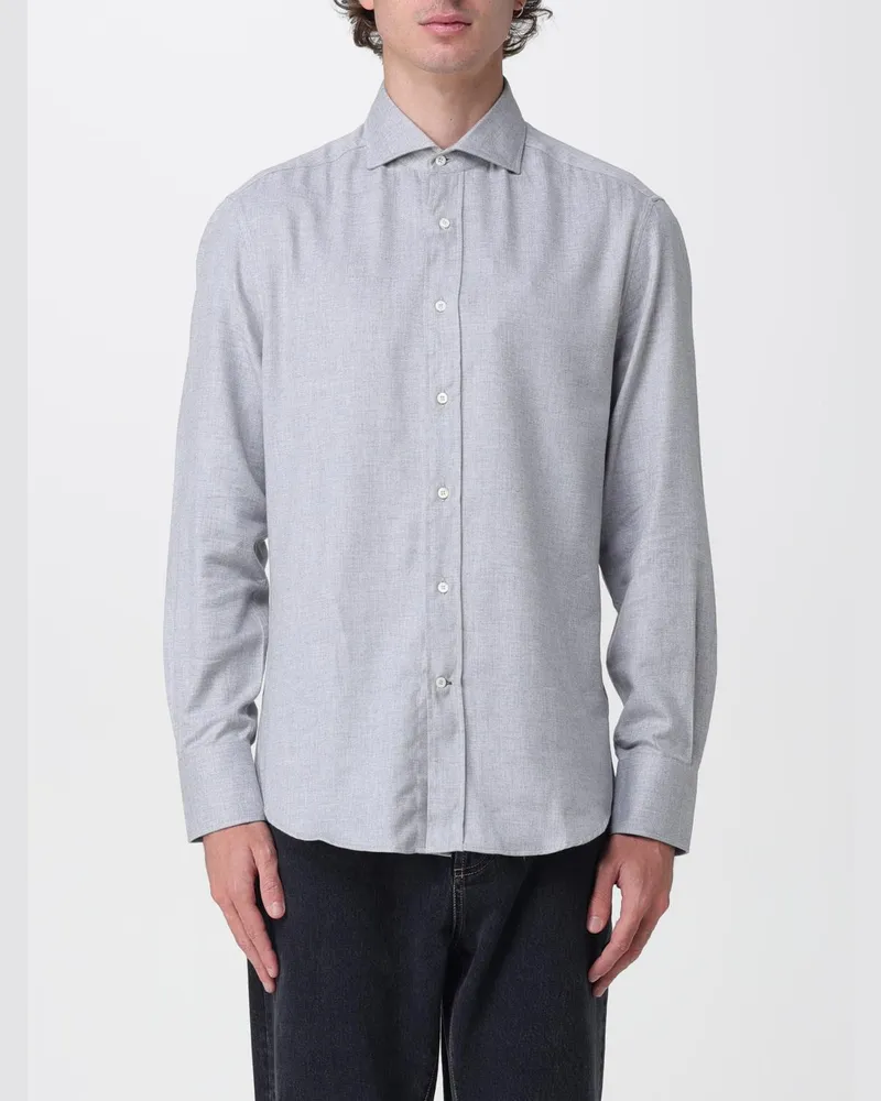 Brunello Cucinelli Hemd herren Grau