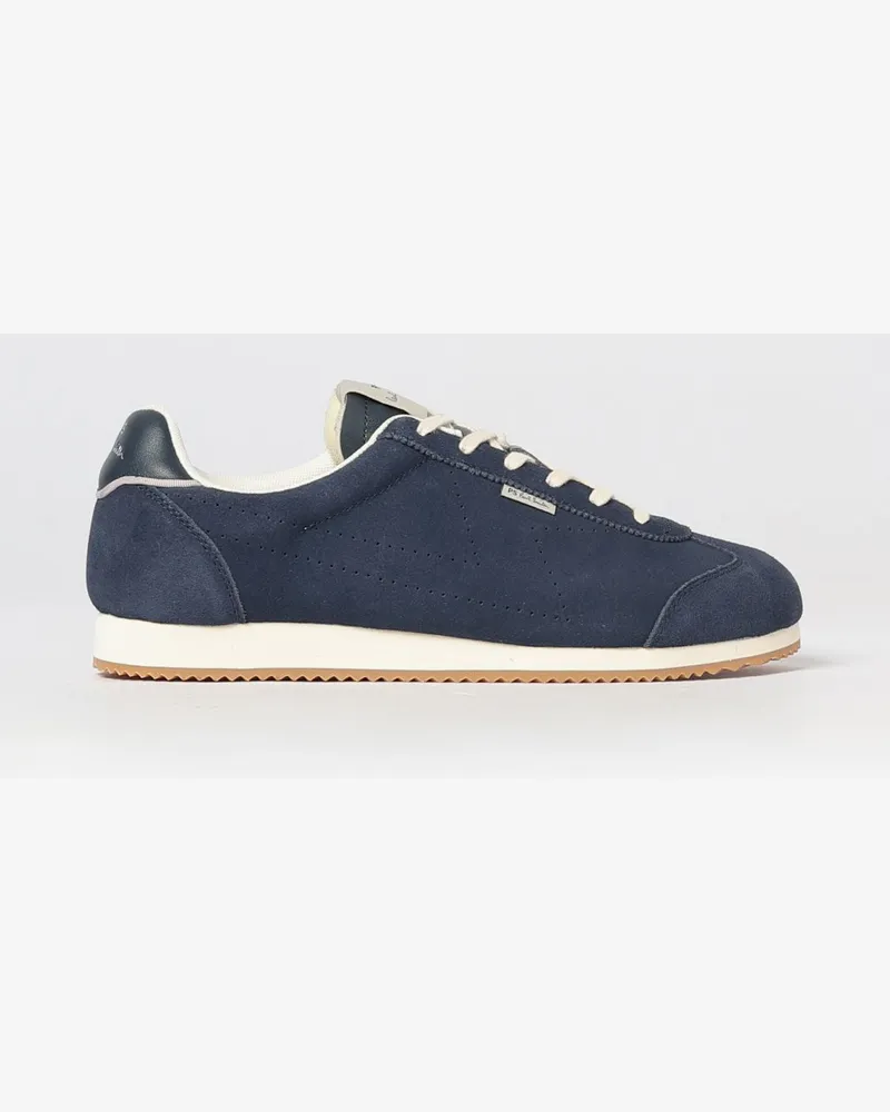 Paul Smith Low-Top-Sneaker aus Veloursleder mit appliziertem Logo Navy