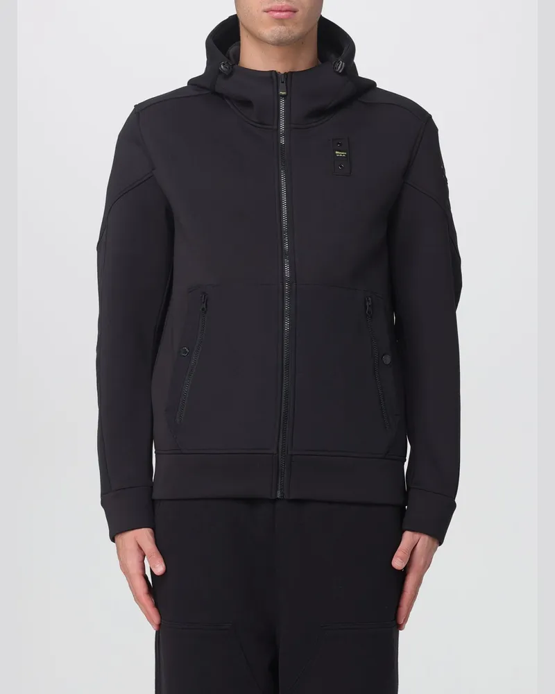 Blauer Sweatshirt herren Schwarz