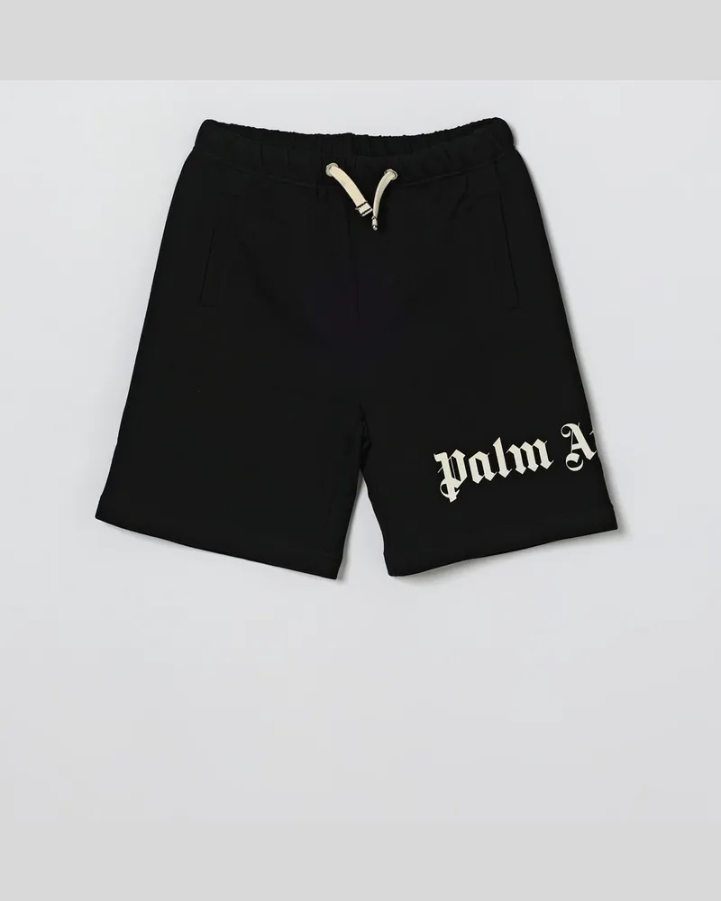 Palm Angels Baumwoll-Jogging-Shorts mit Logo Schwarz