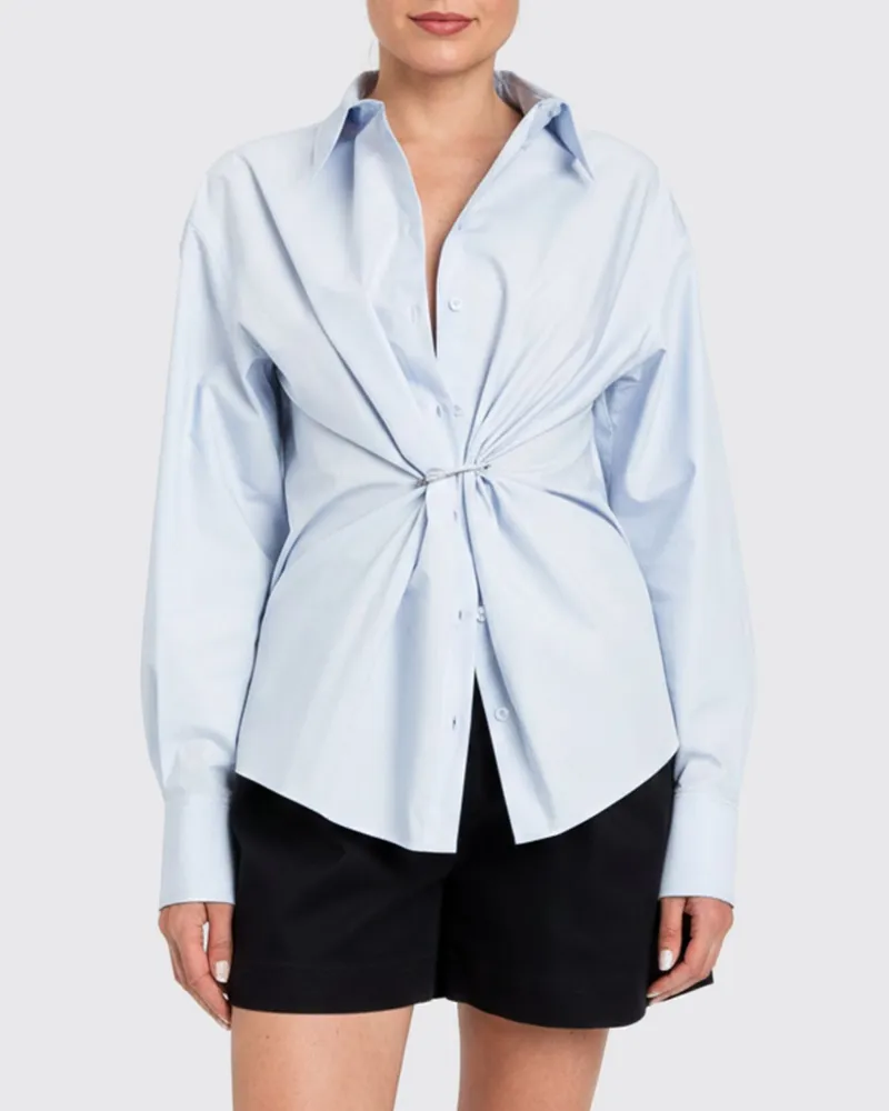 Twin-Set Hemdbluse damen Hellblau