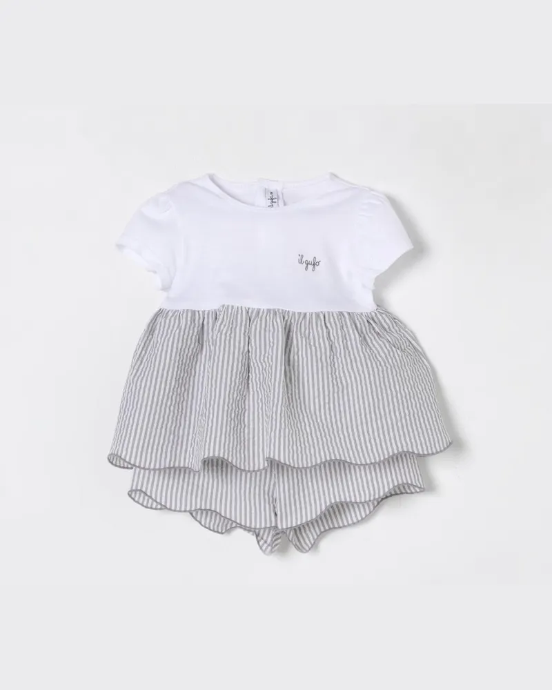 Il Gufo Baby-overall kinder Grau