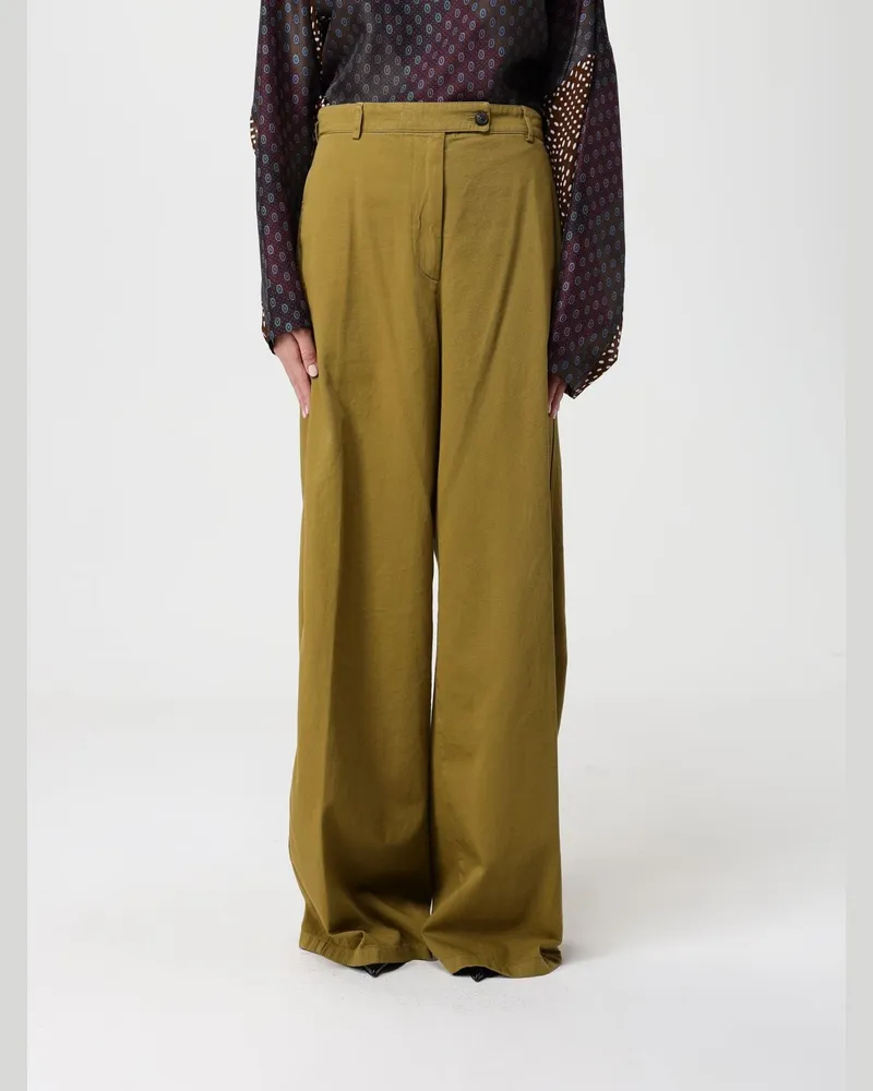 Dries van Noten Hose damen Kaki
