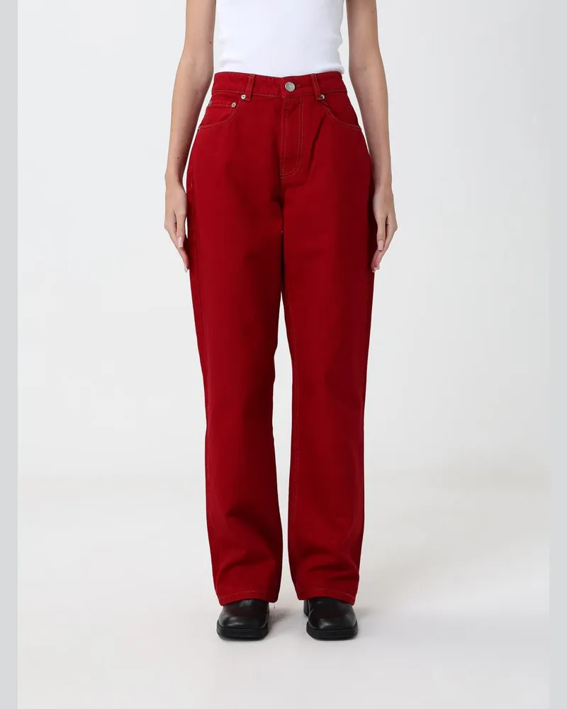 AMI Paris High-Waist Jeans mit weitem Bein von aus Baumwolldenim Ruby