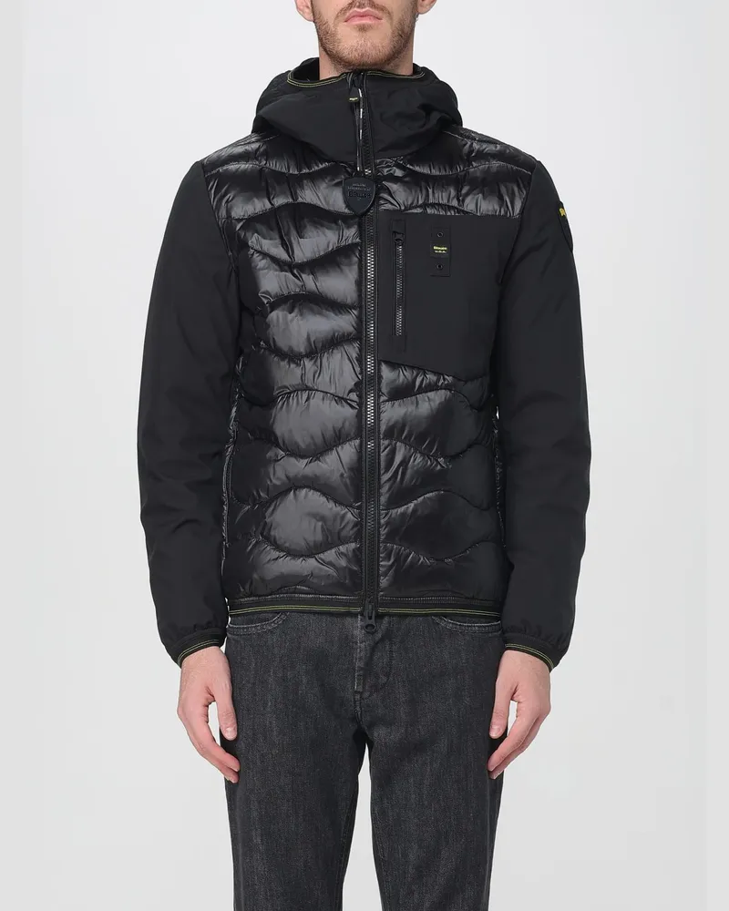 Blauer Jacke herren Schwarz