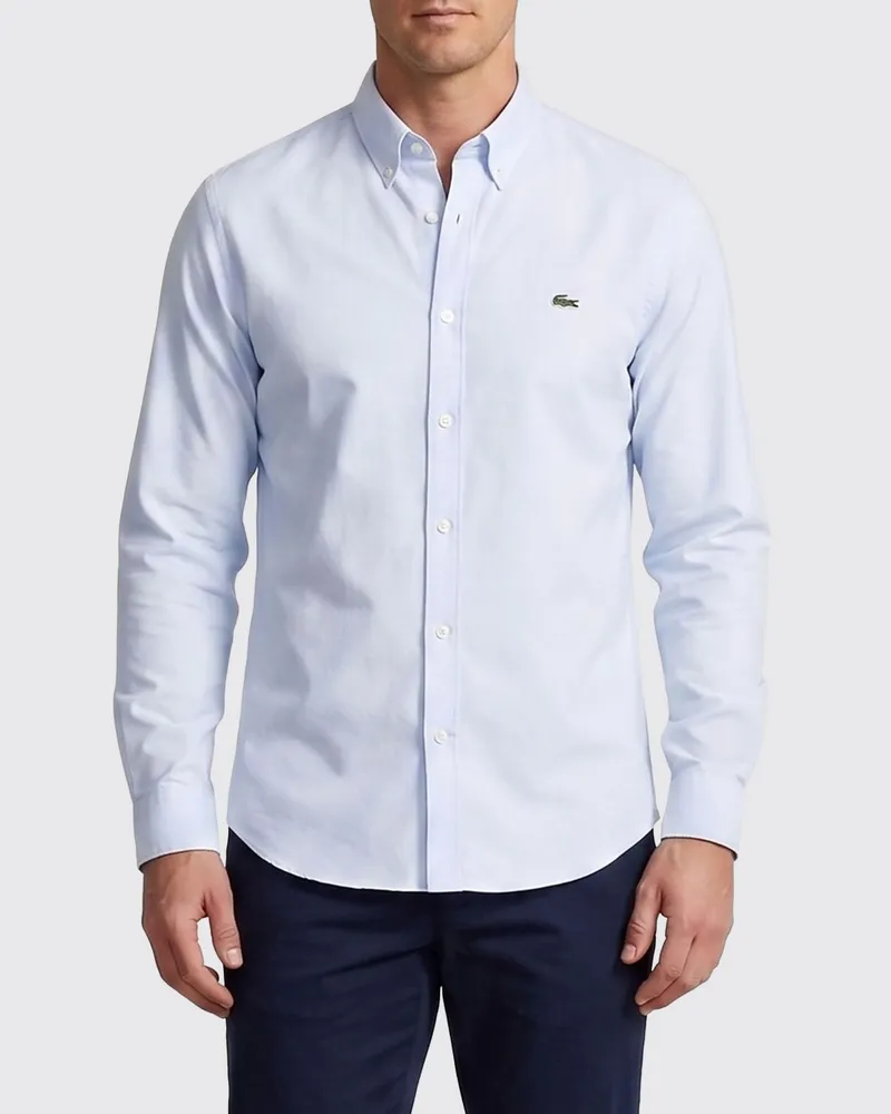 Lacoste Klassisches Baumwollhemd Navy