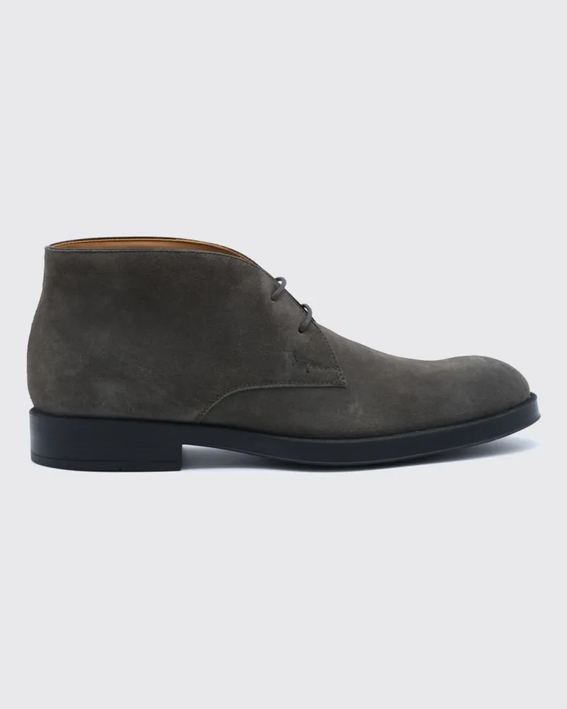 TOD'S Wildleder-Chukka-Boots mit geprägtem T Timeless-Logo Braun