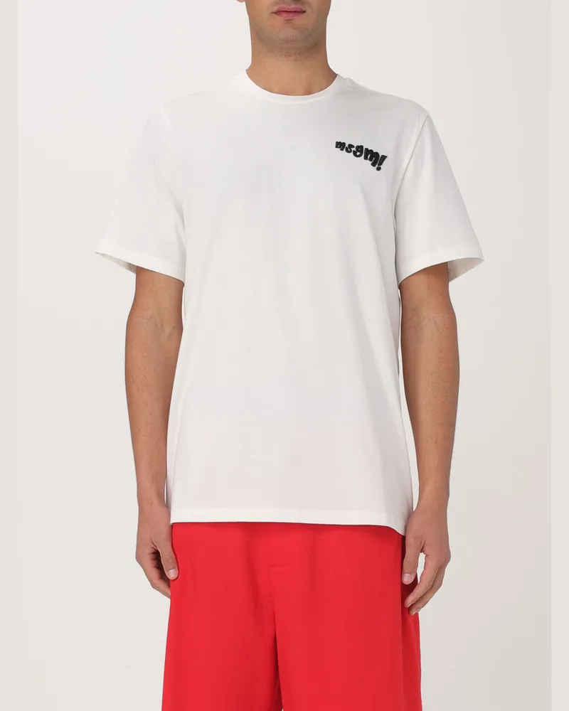 MSGM T-shirt herren Weiß