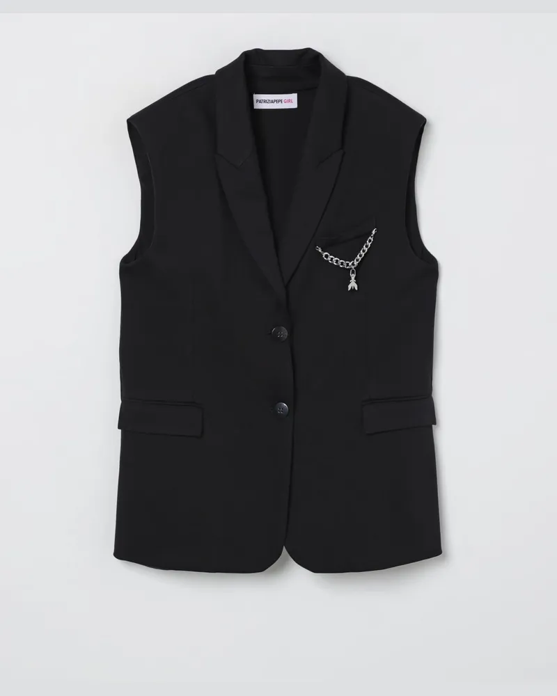 Patrizia Pepe Gilet kinder Schwarz